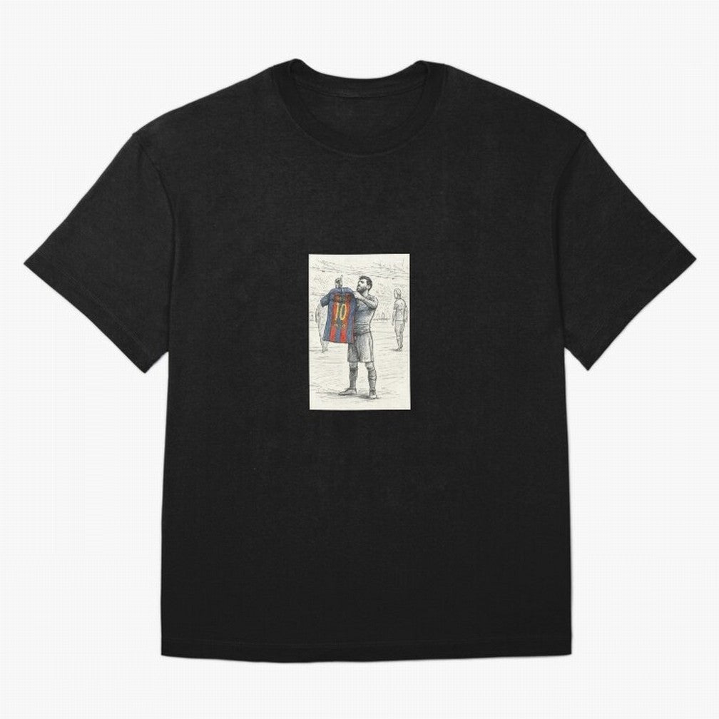 Lionel Messi Iconic Celebration Urban Sketch Classic T-Shirt Show Up for the Glory of Match Day Hype around FIFA World Cup 2026, Haaland and Mbappe, Brazil, Fan Favorite Moments, National Team Passion, Big Match Drama and Soccer History; Created