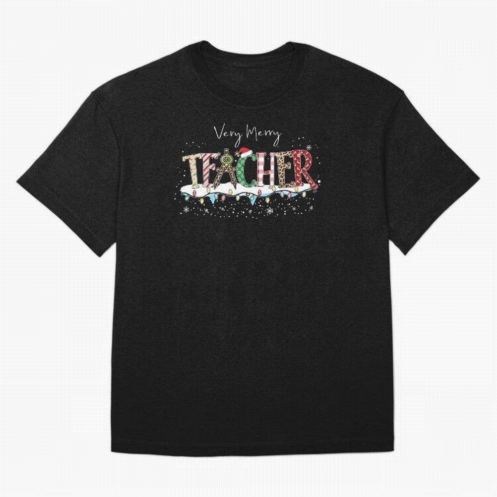 Christmas Teacher Tee, Teacher Holiday Classic T-Shirt Showcase the FIFA World Cup 2026 Group Stage Journey through Haaland and Mbappe Highlights, France and Portugal Pride, Champion Mindset, Group Stage Buzz, Knockout Tension and Passionate Fan