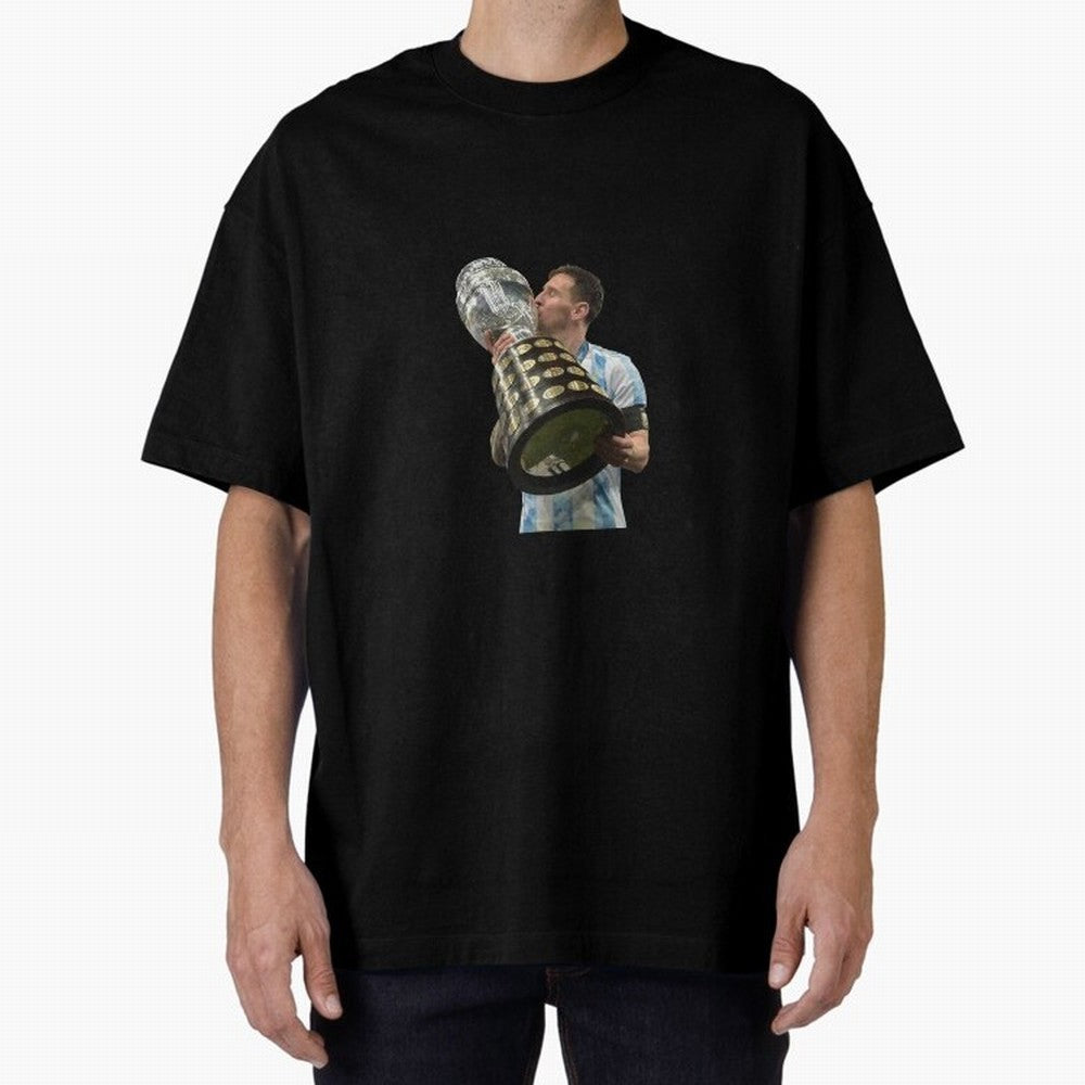 Messi Cup Oversized T-Shirt Join the Countdown to FIFA World Cup 2026 USA Canada Mexico with Cristiano Ronaldo, Haaland and CR7, Brazil Energy, Game Day Rituals, Football Legends, Country Pride and the Road to the Final; Ideal for Fans Who Follow