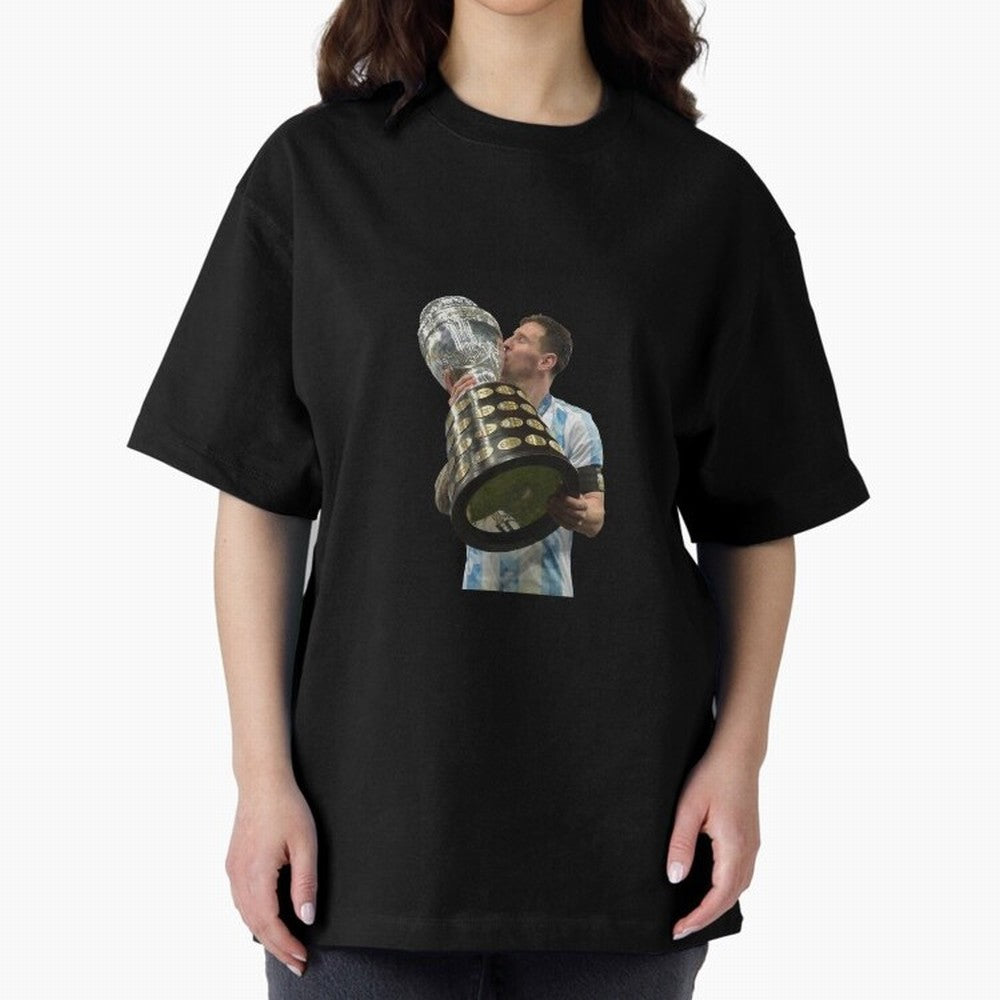 Messi Cup Oversized T-Shirt Join the Countdown to FIFA World Cup 2026 USA Canada Mexico with Cristiano Ronaldo, Haaland and CR7, Brazil Energy, Game Day Rituals, Football Legends, Country Pride and the Road to the Final; Ideal for Fans Who Follow
