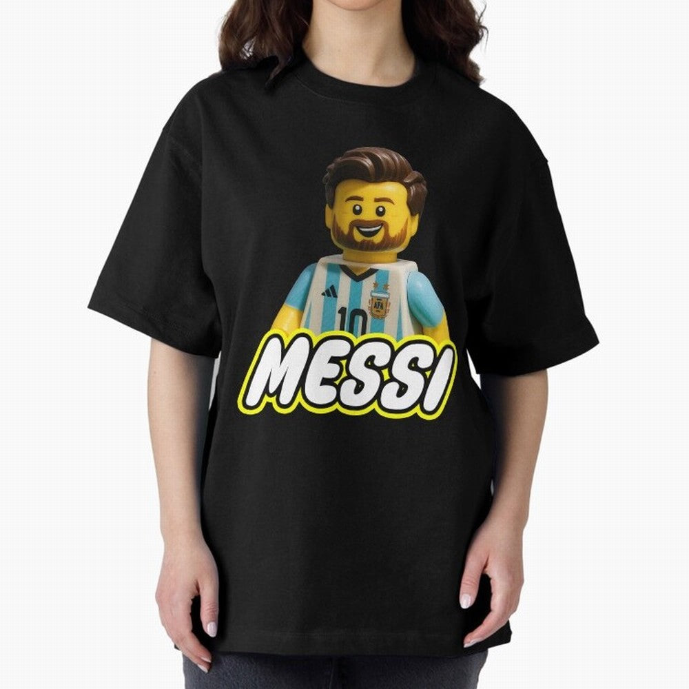 Block Leo Oversized T-Shirt Show Your Love for FIFA World Cup 2026 for Fans of Neymar, Haaland and Cristiano Ronaldo and England and Germany, Bringing Sports Nostalgia, International Competition, Famous Players and Unforgettable Victories; Ideal