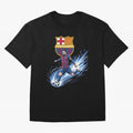 FC Barcelona Champs - The Goat Edition Oversized T-Shirt Keep Football History Alive during FIFA World Cup 2026 for Fans of Mbappe and France and Portugal, Bringing Football Passion, Legendary Performances, Festival Vibes and Supporter Community;