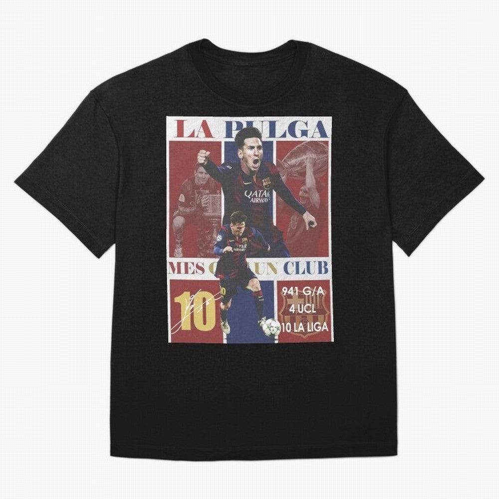Lionel Messi 2015 Barcelona Poster- Iconic La Liga Hero Art Print Classic T-Shirt Turn Up for Global Football Passion for FIFA World Cup 2026 USA Canada Mexico, with CR7, Germany, Sports Nostalgia, International Competition, Famous Players and