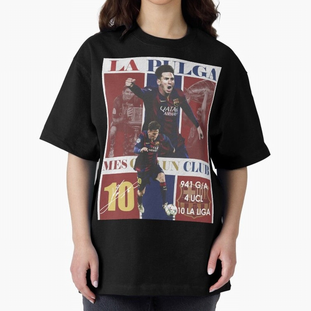 Lionel Messi 2015 Barcelona Poster- Iconic La Liga Hero Art Print Classic T-Shirt Turn Up for Global Football Passion for FIFA World Cup 2026 USA Canada Mexico, with CR7, Germany, Sports Nostalgia, International Competition, Famous Players and