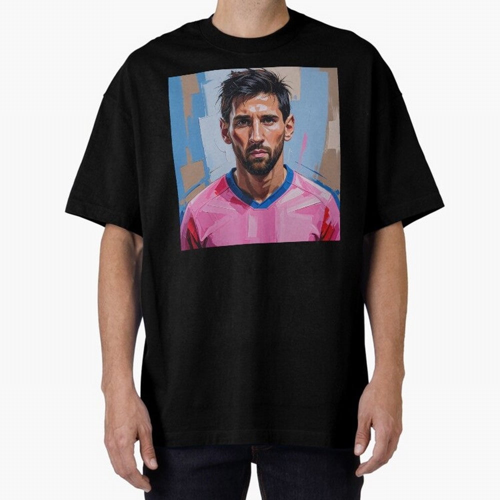 Vibrant Artistic Portrait of Lionel Messi (GOAT) - Digital painting (Version 2) Classic T-Shirt Fuel the Hype around FIFA World Cup 2026 USA Canada Mexico Spirit, Highlighting England, France and Netherlands, Mbappe and Neymar, Classic Soccer