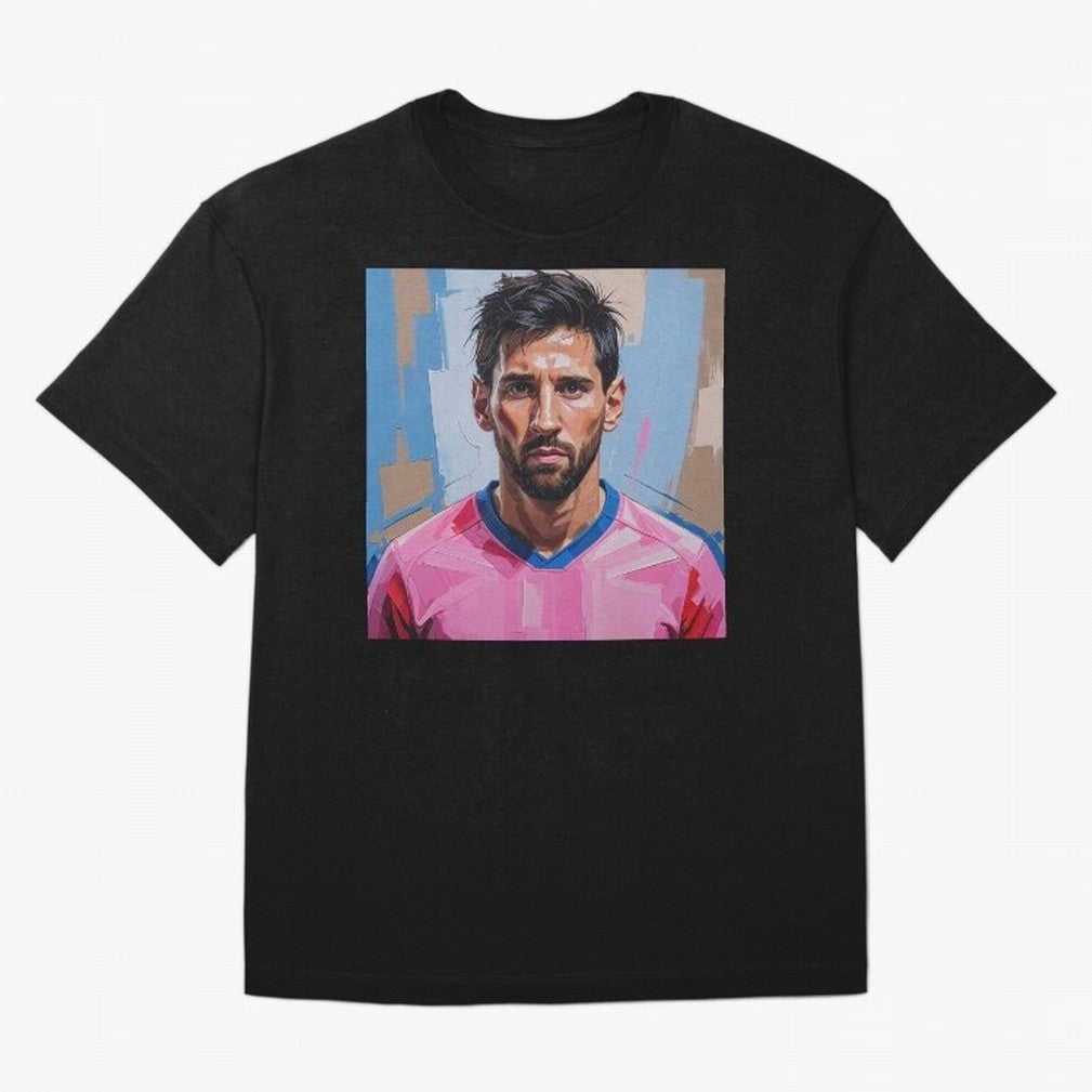 Vibrant Artistic Portrait of Lionel Messi (GOAT) - Digital painting (Version 2) Classic T-Shirt Fuel the Hype around FIFA World Cup 2026 USA Canada Mexico Spirit, Highlighting England, France and Netherlands, Mbappe and Neymar, Classic Soccer