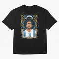 Lionel Messi Argentina Football Legend - Ornate Portrait Classic T-Shirt Follow Every Goal of Match Day Hype around FIFA World Cup 2026 Group Stage, Haaland and Mbappe, Portugal, Match Day Excitement, Supporter Culture, Golden Goals and Global