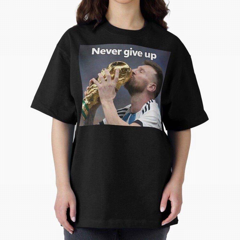Messi Oversized T-Shirt Step into Match Day Hype around FIFA World Cup 2026 Group Stage, CR7 and Messi, Spain and Netherlands, Sports Nostalgia, International Competition, Famous Players and Unforgettable Victories; Built for Supporters Chasing