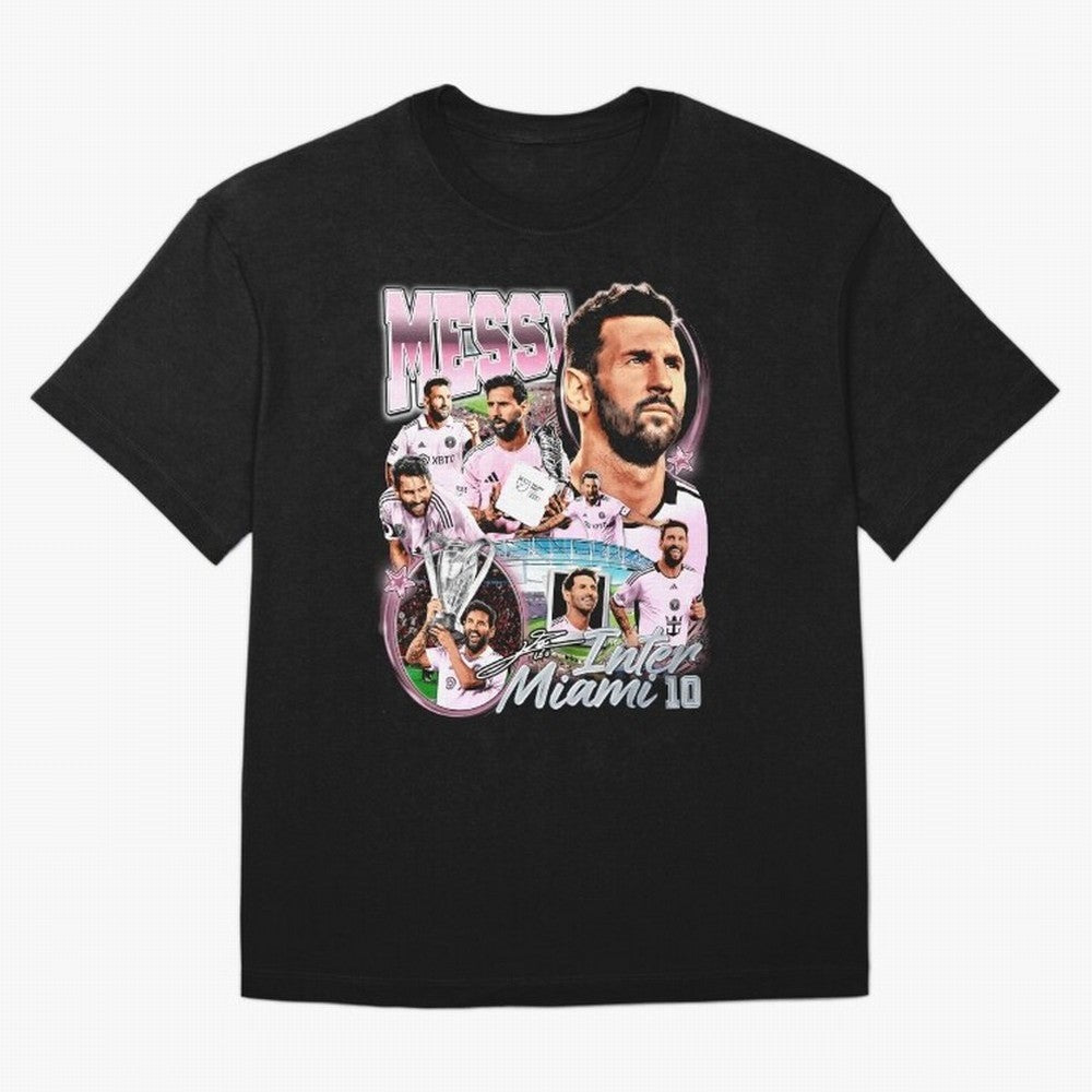 Lionel Messi Inter Miami Retro Vintage bootleg rap tee Classic T-Shirt Back the Journey through Global Football Passion for FIFA World Cup 2026 Group Stage, Connected to CR7 and Messi, Germany, Match Day Excitement, Supporter Culture, Golden Goals
