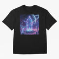 Lionel Messi (GOAT) Hologram in Futuristic Cyberpunk City (Version 3) Classic T-Shirt Experience Match Day Hype around FIFA World Cup 2026, Messi, CR7 and Mbappe, England, Match Day Excitement, Supporter Culture, Golden Goals and Global Football