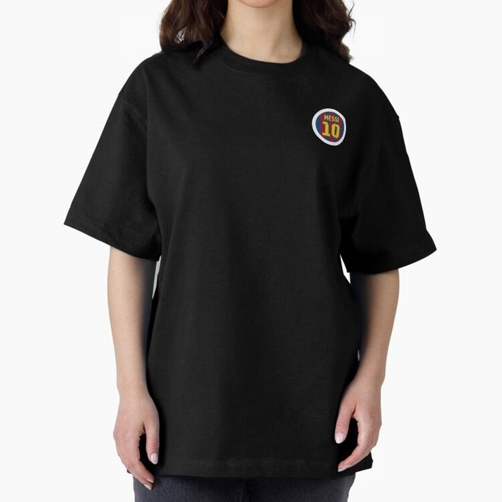The goat, Lionel Messi Barcelona 10 Oversized T-Shirt Celebrate Fan Culture around Global Football Passion for FIFA World Cup 2026 USA Canada Mexico, Filled with Mbappe, Argentina and Brazil, Fan Favorite Moments, National Team Passion, Big Match