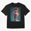 Lionel Messi Funny Soccer Cartoon Football Star Oversized T-Shirt Celebrate Supporters United by FIFA World Cup 2026 Group Stage Spirit, Featuring Germany, Cristiano Ronaldo, Goal Celebration Energy, Supporter Heritage, Football Icons and Worldwide