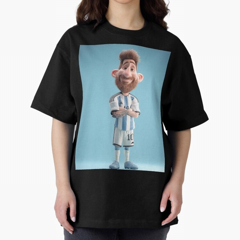 Lionel Messi Soccer Caricature Cartoon Football Legend Classic T-Shirt Join Supporters Worldwide for FIFA World Cup 2026 USA Canada Mexico for Fans of Mbappe and Neymar and Brazil, Portugal and Argentina, Bringing Champion Mindset, Group Stage
