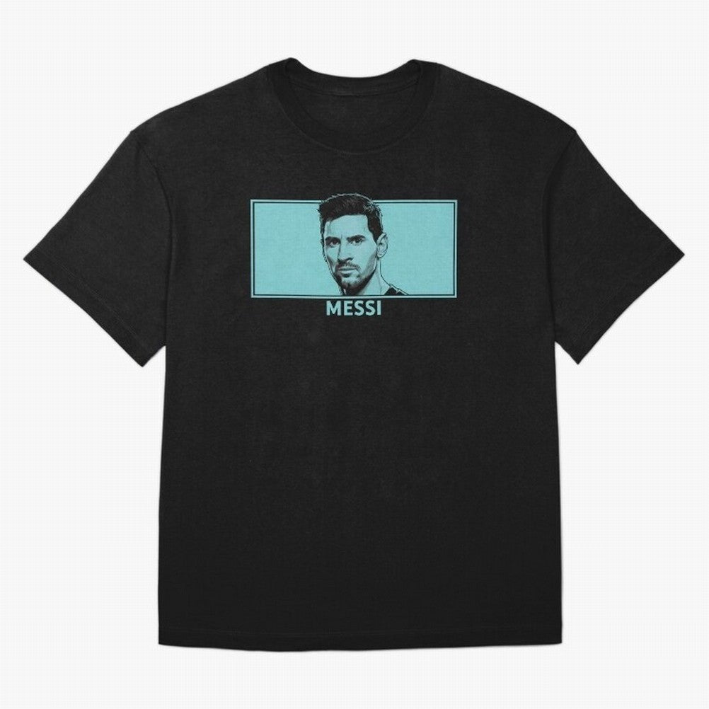 Messi Portrait - The Legend of Football Classic T-Shirt Bring Champion Energy into Match Day Hype around FIFA World Cup 2026, Messi, Spain, Vintage Soccer Flavor, Modern Football Stars, National Flags and Final Night Emotion; Ideal for Football