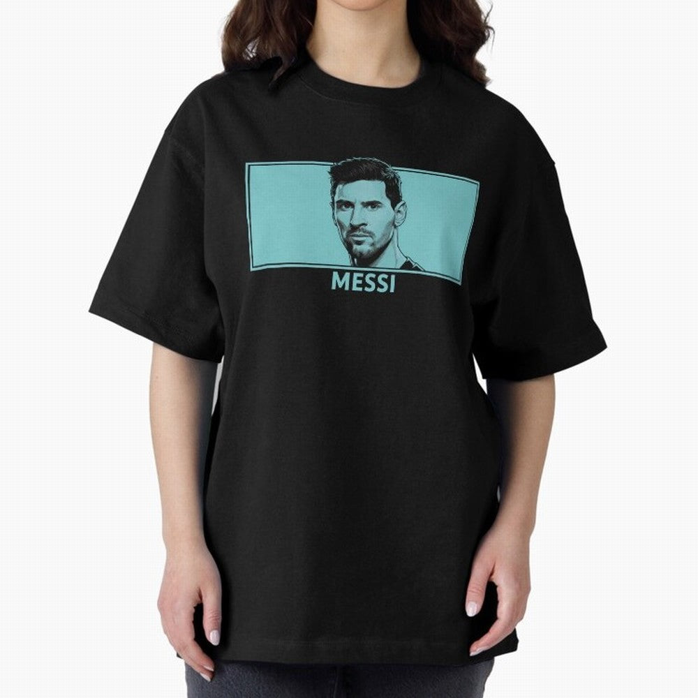 Messi Portrait - The Legend of Football Classic T-Shirt Bring Champion Energy into Match Day Hype around FIFA World Cup 2026, Messi, Spain, Vintage Soccer Flavor, Modern Football Stars, National Flags and Final Night Emotion; Ideal for Football