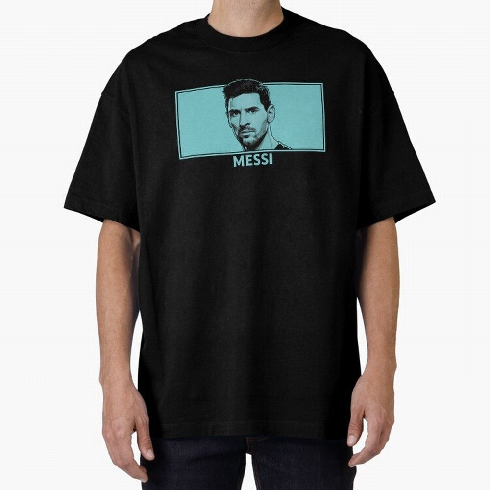 Messi Portrait - The Legend of Football Classic T-Shirt Bring Champion Energy into Match Day Hype around FIFA World Cup 2026, Messi, Spain, Vintage Soccer Flavor, Modern Football Stars, National Flags and Final Night Emotion; Ideal for Football