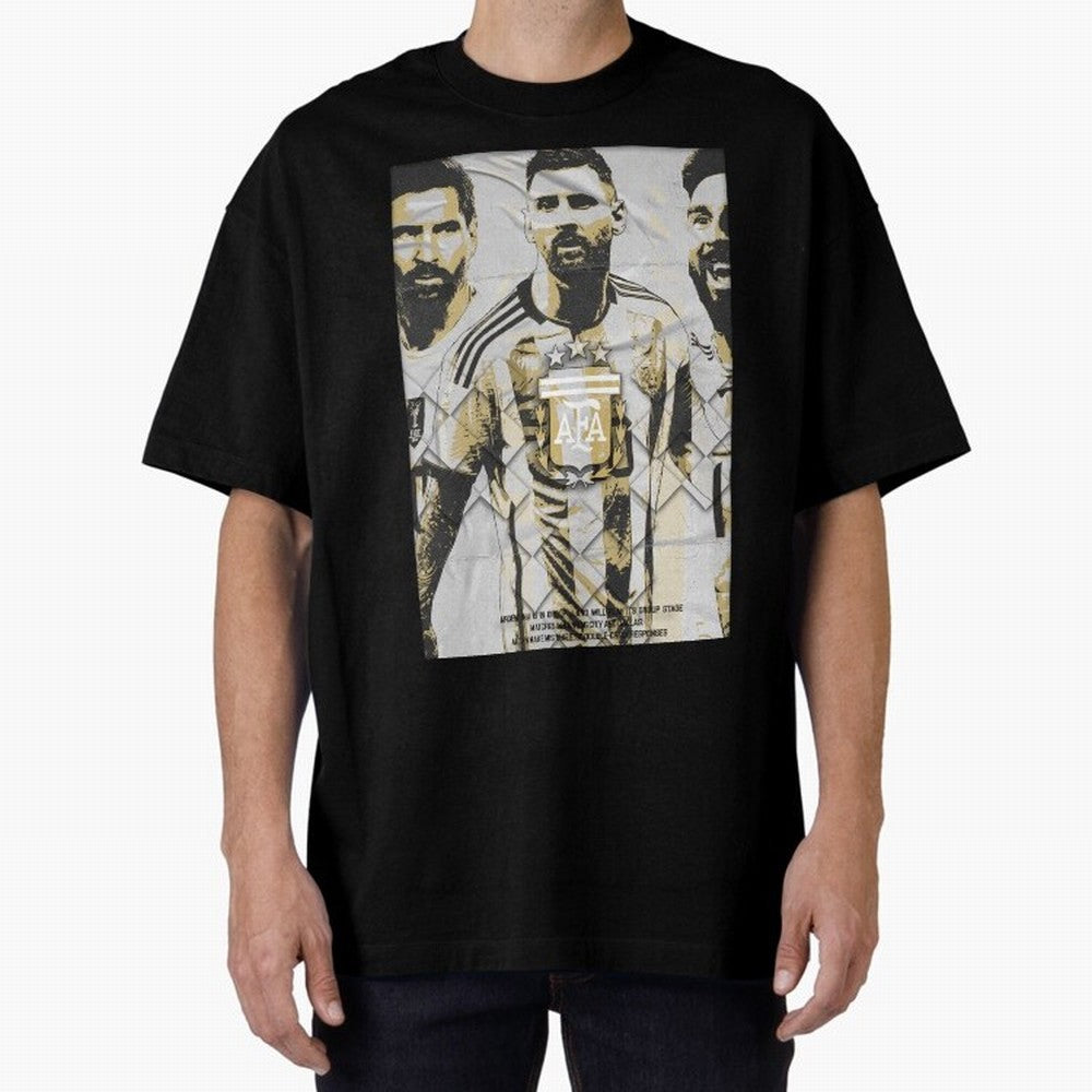 Messi AFA World Cup Champion Art Classic T-Shirt Elevate FIFA World Cup 2026 with Messi and Cristiano Ronaldo, Spain Energy, Sports Nostalgia, International Competition, Famous Players and Unforgettable Victories; Built for Supporters Chasing