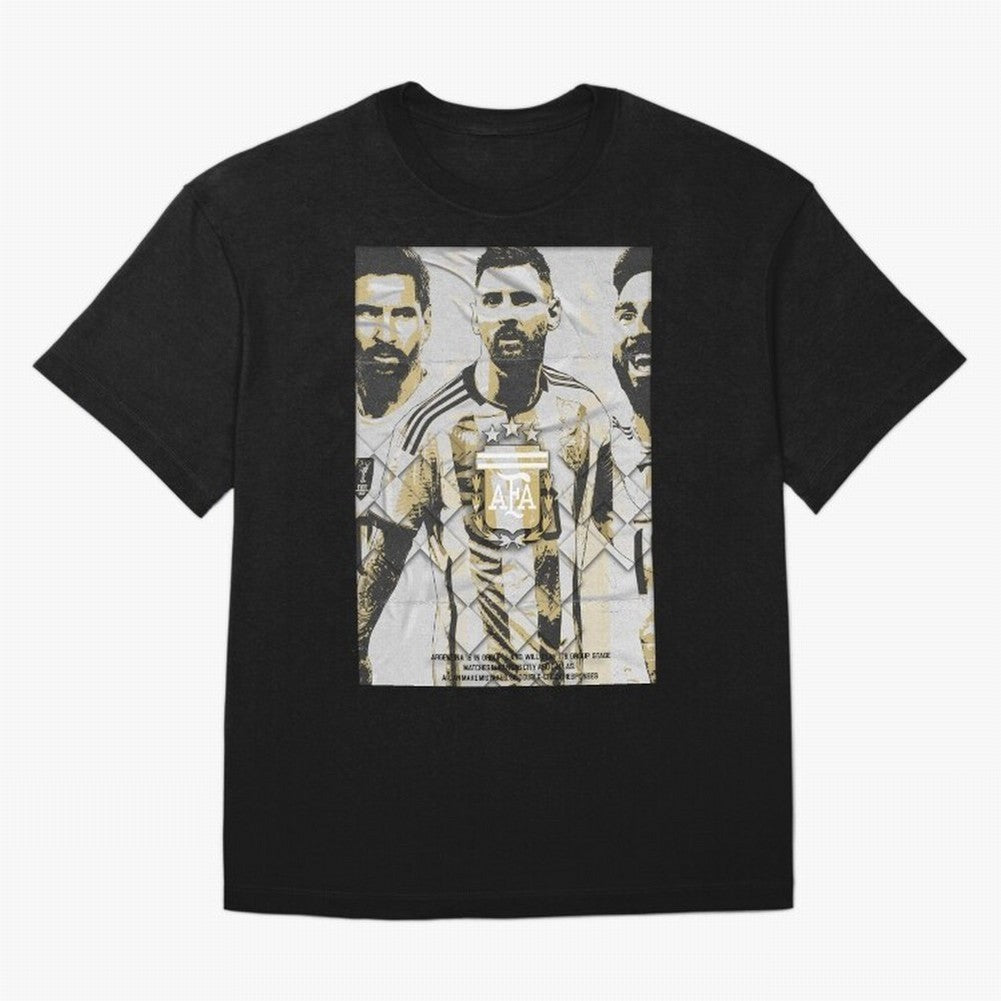 Messi AFA World Cup Champion Art Classic T-Shirt Elevate FIFA World Cup 2026 with Messi and Cristiano Ronaldo, Spain Energy, Sports Nostalgia, International Competition, Famous Players and Unforgettable Victories; Built for Supporters Chasing