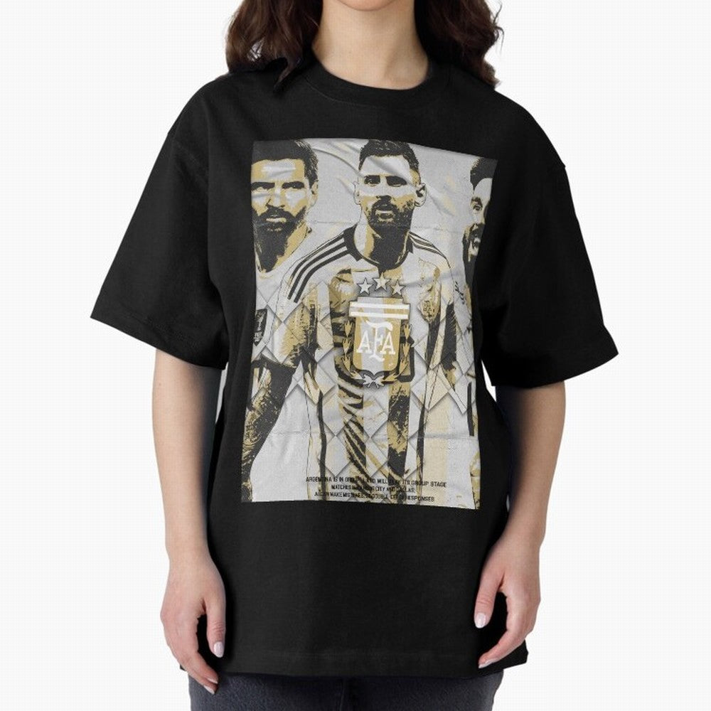 Messi AFA World Cup Champion Art Classic T-Shirt Elevate FIFA World Cup 2026 with Messi and Cristiano Ronaldo, Spain Energy, Sports Nostalgia, International Competition, Famous Players and Unforgettable Victories; Built for Supporters Chasing