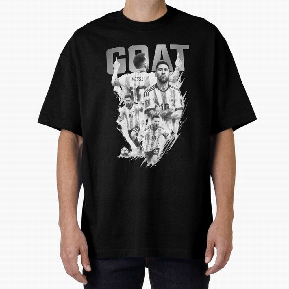 BLACK WHITE GOAT Lionel Messi watercolor illustration Classic T-Shirt Make the Season About the FIFA World Cup 2026 Group Stage Journey through Haaland and Mbappe Highlights, France Pride, Stadium Chants, National Pride, Trophy Dreams and