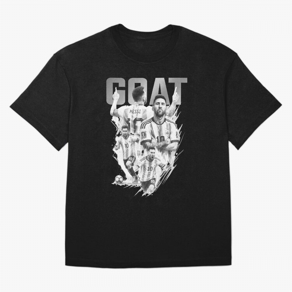 BLACK WHITE GOAT Lionel Messi watercolor illustration Classic T-Shirt Make the Season About the FIFA World Cup 2026 Group Stage Journey through Haaland and Mbappe Highlights, France Pride, Stadium Chants, National Pride, Trophy Dreams and