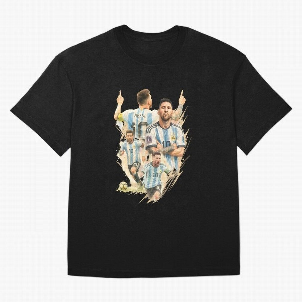 Lionel Messi watercolor illustration art Classic T-Shirt Relive FIFA World Cup 2026 USA Canada Mexico for Fans of Mbappe and Neymar and Brazil, Portugal and Argentina, Bringing Goal Celebration Energy, Supporter Heritage, Football Icons and