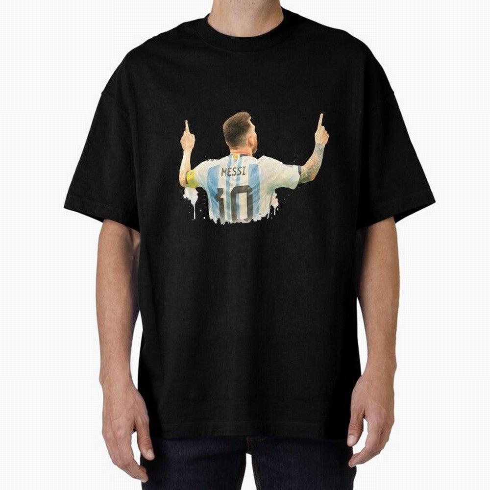 celebration Lionel Messi watercolor illustration Classic T-Shirt Relive FIFA World Cup 2026 Group Stage for Fans of Messi and Portugal, Bringing Worldwide Fan Energy, Dramatic Goals, Stadium Lights and Championship Celebrations; Great for Watch