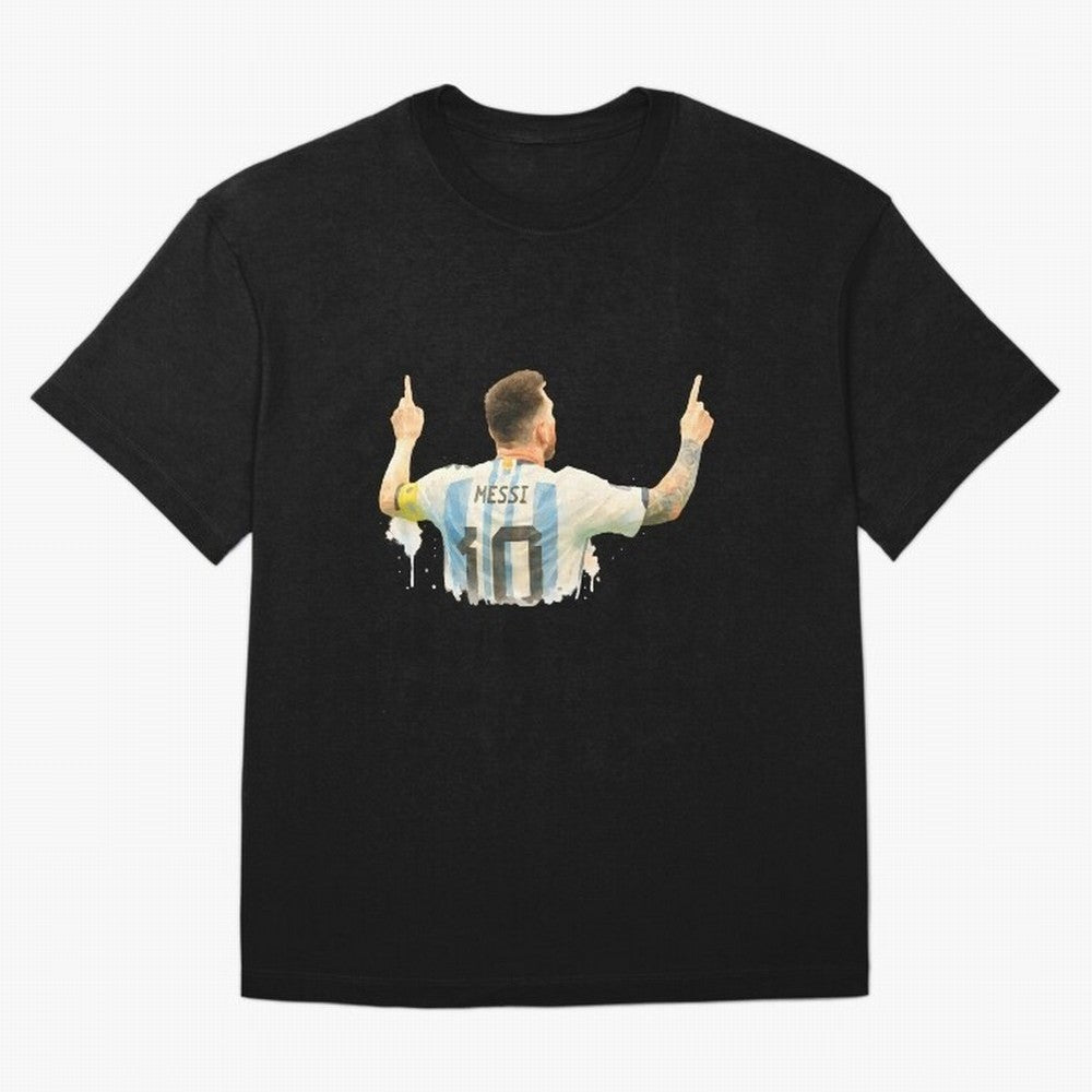 celebration Lionel Messi watercolor illustration Classic T-Shirt Relive FIFA World Cup 2026 Group Stage for Fans of Messi and Portugal, Bringing Worldwide Fan Energy, Dramatic Goals, Stadium Lights and Championship Celebrations; Great for Watch