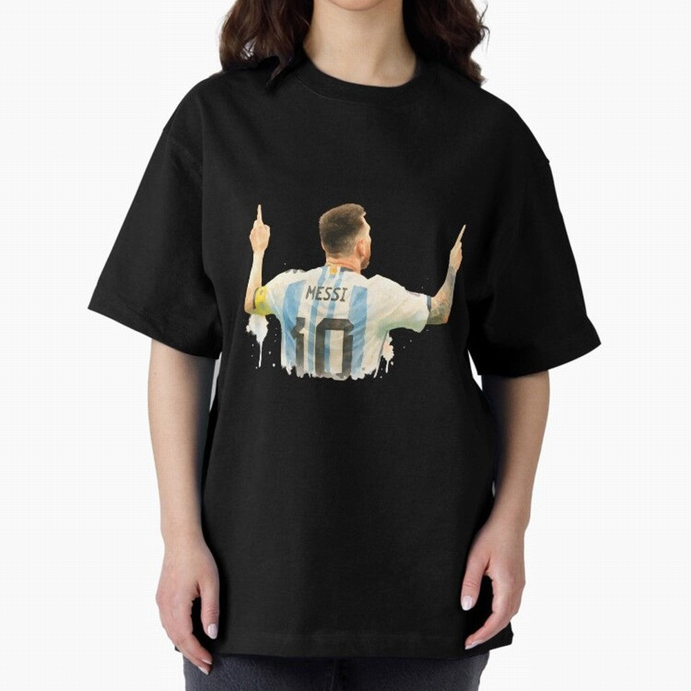 celebration Lionel Messi watercolor illustration Classic T-Shirt Relive FIFA World Cup 2026 Group Stage for Fans of Messi and Portugal, Bringing Worldwide Fan Energy, Dramatic Goals, Stadium Lights and Championship Celebrations; Great for Watch