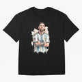 Lionel Messi watercolor illustration Classic T-Shirt Show Championship Spirit for FIFA World Cup 2026 Featuring Messi and Cristiano Ronaldo, Netherlands Energy, Champion Mindset, Group Stage Buzz, Knockout Tension and Passionate Fan Culture; Made