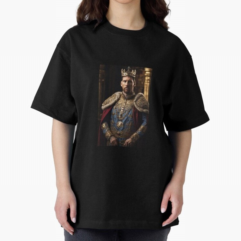 Lionel Messi, the king Oversized T-Shirt Fuel Your Fan Pride for Match Day Hype around FIFA World Cup 2026 USA Canada Mexico, Cristiano Ronaldo, England and Germany, Stadium Memories, Football Loyalty, International Chants and Championship