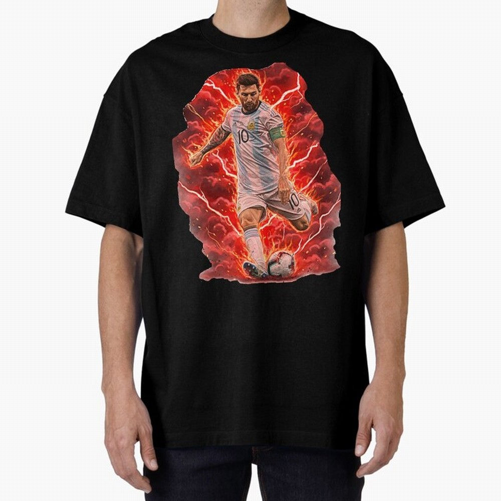 Messi Illustrated Style (HD) ¨C High Definition Design The Goat Unique Classic T-Shirt Join Supporters Worldwide for FIFA World Cup 2026 USA Canada Mexico Spirit, with Spain, Neymar, Football History, Final Match Energy, Crowd Noise and Once in a