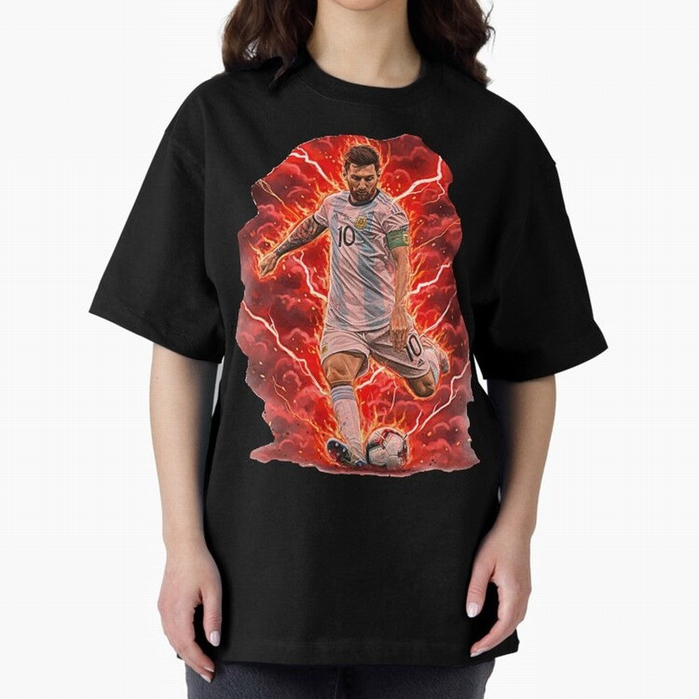 Messi Illustrated Style (HD) ¨C High Definition Design The Goat Unique Classic T-Shirt Join Supporters Worldwide for FIFA World Cup 2026 USA Canada Mexico Spirit, with Spain, Neymar, Football History, Final Match Energy, Crowd Noise and Once in a