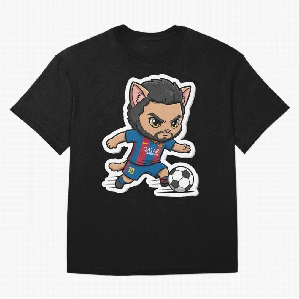 Fcb - Fc Barcelona | Cute Cat Messi with Jersey Barcelona Classic T-Shirt Bring Trophy Dreams to the FIFA World Cup 2026 USA Canada Mexico Journey through Haaland Highlights, Portugal Pride, Stadium Memories, Football Loyalty, International Chants