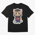 Fcb - Fc Barcelona | Cute Cat Messi with Jersey Barcelona Classic T-Shirt Relive FIFA World Cup 2026 USA Canada Mexico for Fans of Messi, Neymar and Mbappe and France and Portugal, Bringing Stadium Memories, Football Loyalty, International Chants