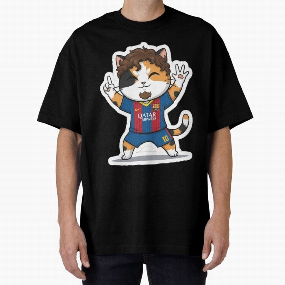 Fcb - Fc Barcelona | Cute Cat Messi with Jersey Barcelona Classic T-Shirt Step into Match Day Hype around FIFA World Cup 2026 USA Canada Mexico, CR7 and Messi, Argentina, Classic Soccer Heritage, Championship Pressure, Fan Loyalty and International