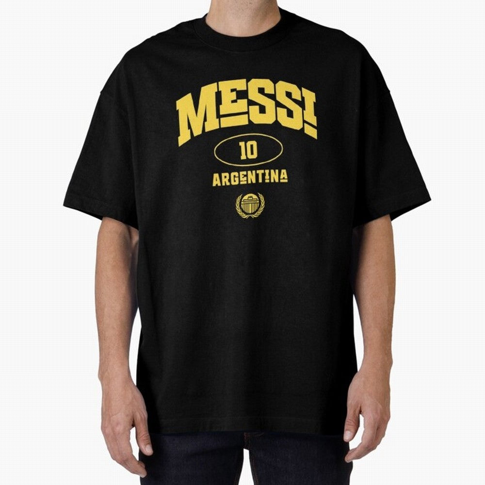 Messi 10: Yellow Text Soccer Legend T-shirt Active T-Shirt Honor Champions and Dreams in FIFA World Cup 2026 Group Stage Spirit, Connected to Brazil, Portugal and Argentina, Messi, Neymar and Mbappe, Supporter Pride, Iconic Celebrations, Legendary
