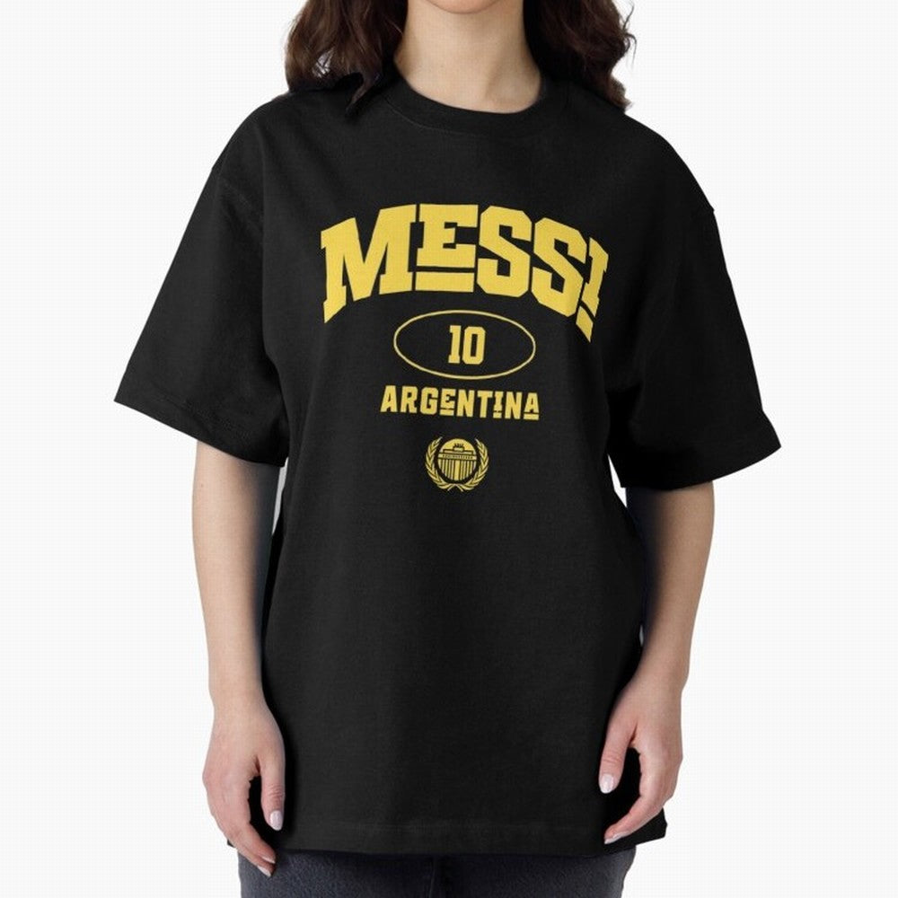 Messi 10: Yellow Text Soccer Legend T-shirt Active T-Shirt Honor Champions and Dreams in FIFA World Cup 2026 Group Stage Spirit, Connected to Brazil, Portugal and Argentina, Messi, Neymar and Mbappe, Supporter Pride, Iconic Celebrations, Legendary