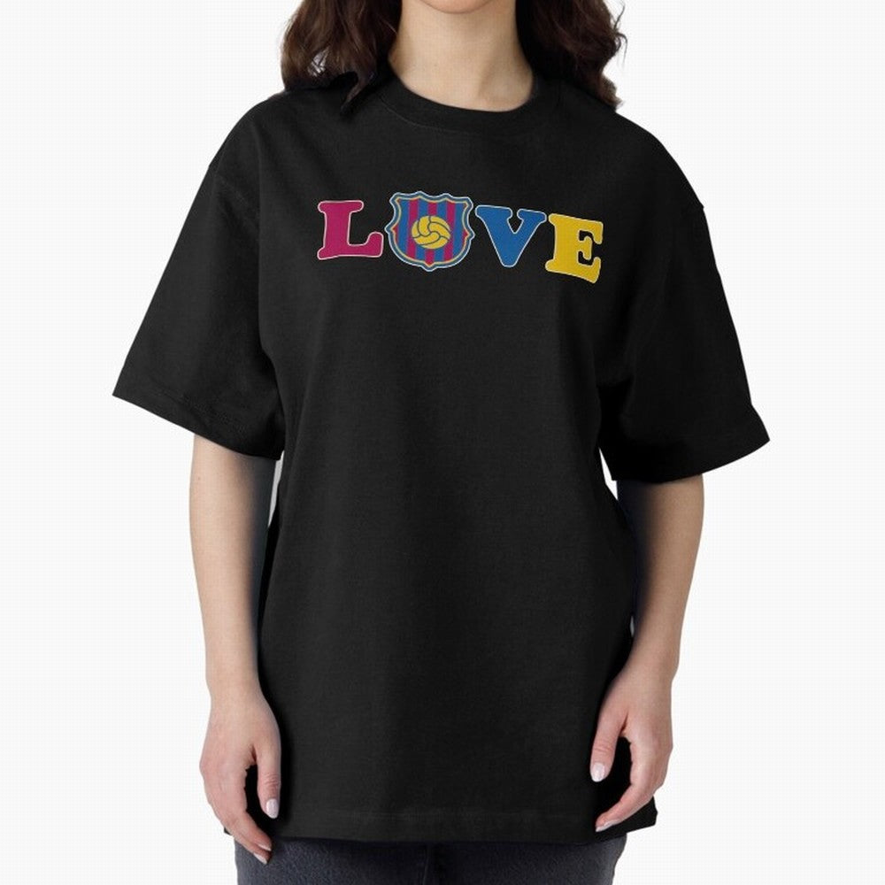 Love Barcelona Oversized T-Shirt Celebrate Rivalries and Pride in the FIFA World Cup 2026 USA Canada Mexico Journey through Neymar, Haaland and Cristiano Ronaldo Highlights, Portugal Pride, Football History, Final Match Energy, Crowd Noise and Once