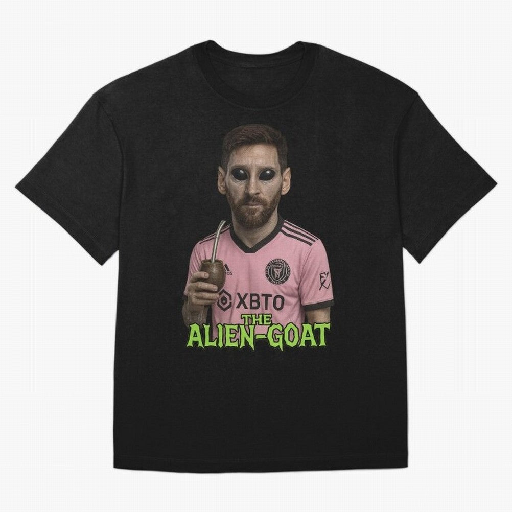Messi Alien-GOAT: Extraterrestrial Fusion and Messi The Goat Inter Miami Jersey Classic T-Shirt Share Match Day Hype around FIFA World Cup 2026 Group Stage, Haaland and Mbappe, Germany, Football Festival Excitement, Trophy Ambitions, Country