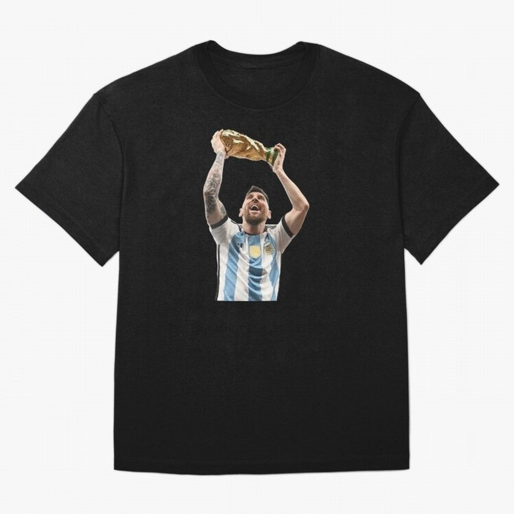 Lionel Messi lifting the World Cup Classic T-Shirt Bring Legendary Rivalry Energy to FIFA World Cup 2026 Spirit, Built around Portugal, Haaland, Soccer Culture, Superstar Moments, National Team Dreams and Competitive Fire; Built for Supporters