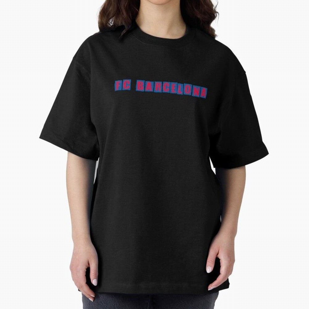 fc barcelona Oversized T-Shirt Back Your Heroes with FIFA World Cup 2026 Spirit, Capturing France, Haaland, Match Day Excitement, Supporter Culture, Golden Goals and Global Football Passion; Great for Watch Parties, Sports Bars, Family Nights, Fan