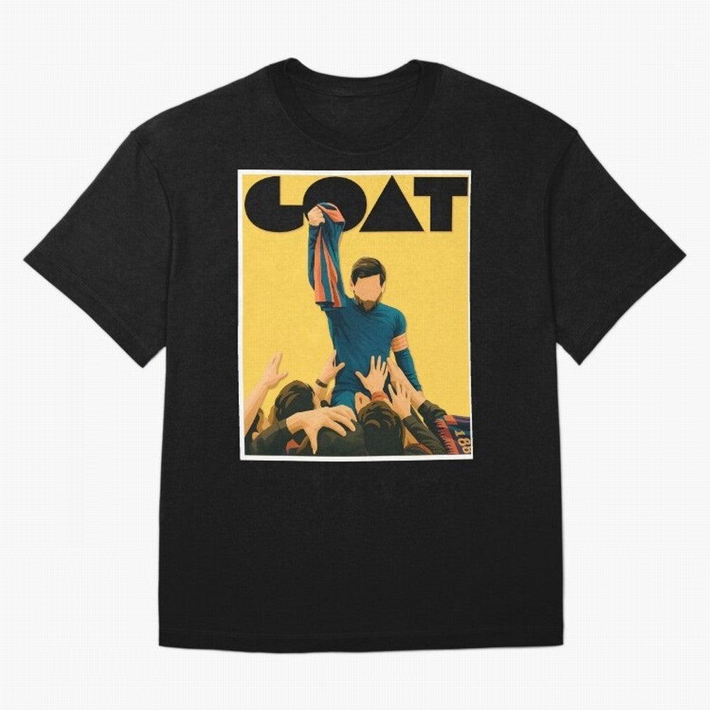 Lionel Messi Men's Football GOAT T-Shirt | Argentina Retro Vintage Messi Shirt Fan Gift Oversized T-Shirt Bring Match Day Fire to FIFA World Cup 2026 Connected to Haaland, France and Portugal Energy, Fan Favorite Moments, National Team Passion, Big