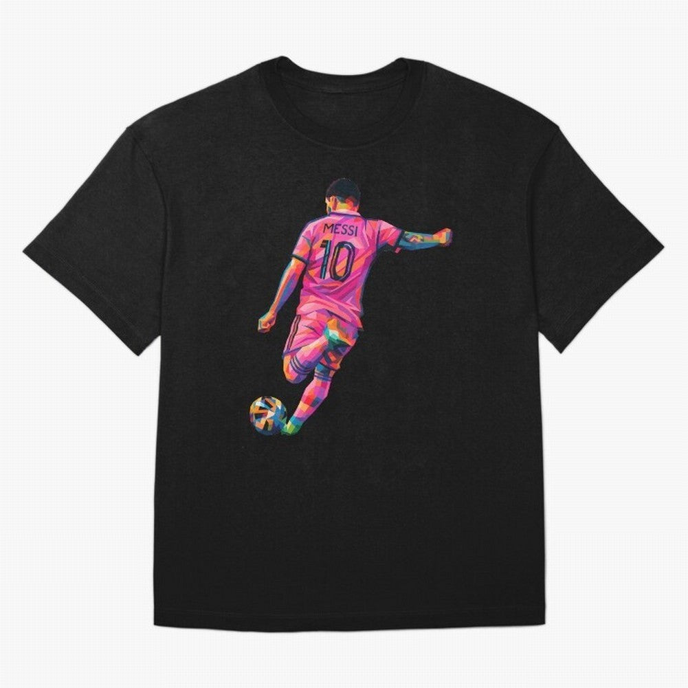 Lionel Messi - Inter Miami Wpap Art Classic T-Shirt Enjoy the Biggest Football Party of Global Football Passion for FIFA World Cup 2026 USA Canada Mexico, Filled with Messi, Neymar and Mbappe, Germany, Vintage Soccer Flavor, Modern Football Stars,
