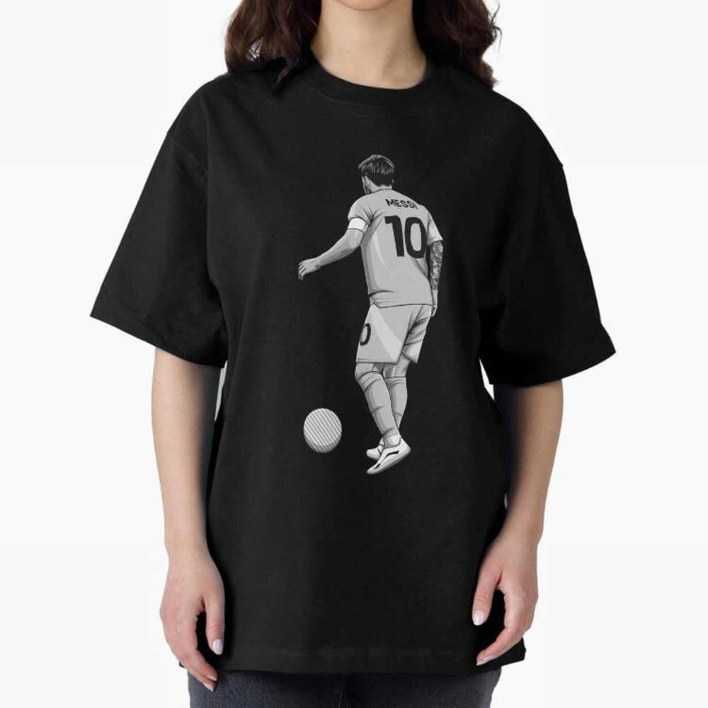 Lionel Messi Black and White Version Classic T-Shirt Share the Excitement of FIFA World Cup 2026 USA Canada Mexico Spirit, Inspired by Spain and Netherlands, Messi, Neymar and Mbappe, Match Day Excitement, Supporter Culture, Golden Goals and Global