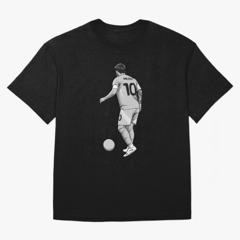Lionel Messi Black and White Version Classic T-Shirt Share the Excitement of FIFA World Cup 2026 USA Canada Mexico Spirit, Inspired by Spain and Netherlands, Messi, Neymar and Mbappe, Match Day Excitement, Supporter Culture, Golden Goals and Global