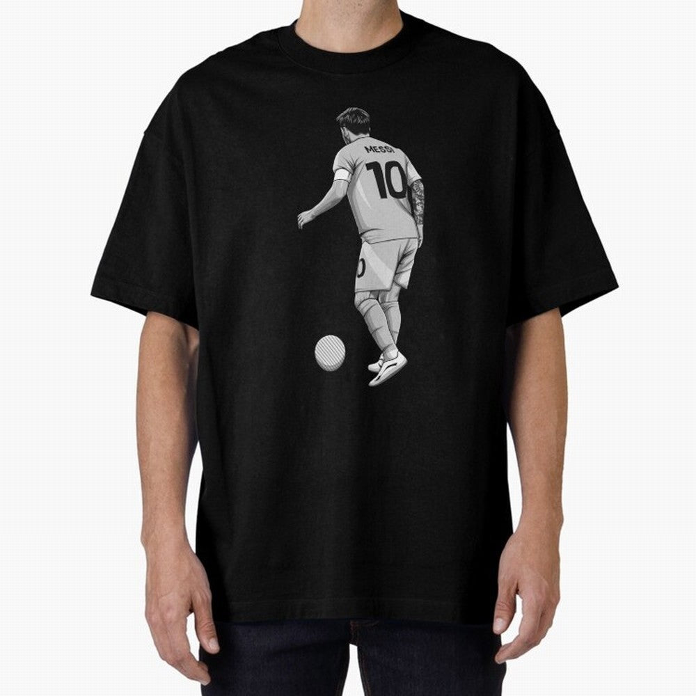 Lionel Messi Black and White Version Classic T-Shirt Share the Excitement of FIFA World Cup 2026 USA Canada Mexico Spirit, Inspired by Spain and Netherlands, Messi, Neymar and Mbappe, Match Day Excitement, Supporter Culture, Golden Goals and Global