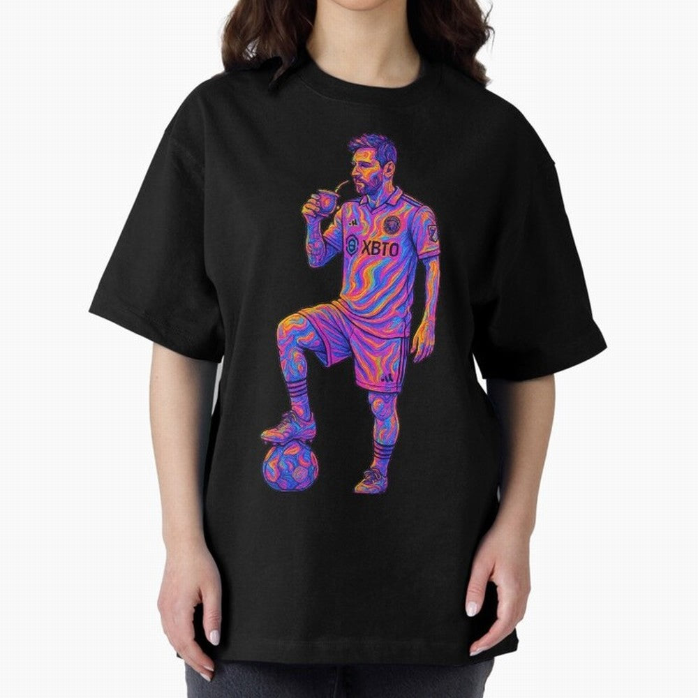 Messi Mate Vibes: Psychedelic Art by the GOAT Inter Miami Classic T-Shirt Stand with FIFA World Cup 2026 USA Canada Mexico Featuring Messi, Neymar and Mbappe, Netherlands Energy, Championship Spirit, Famous Goals, Roaring Crowds and International