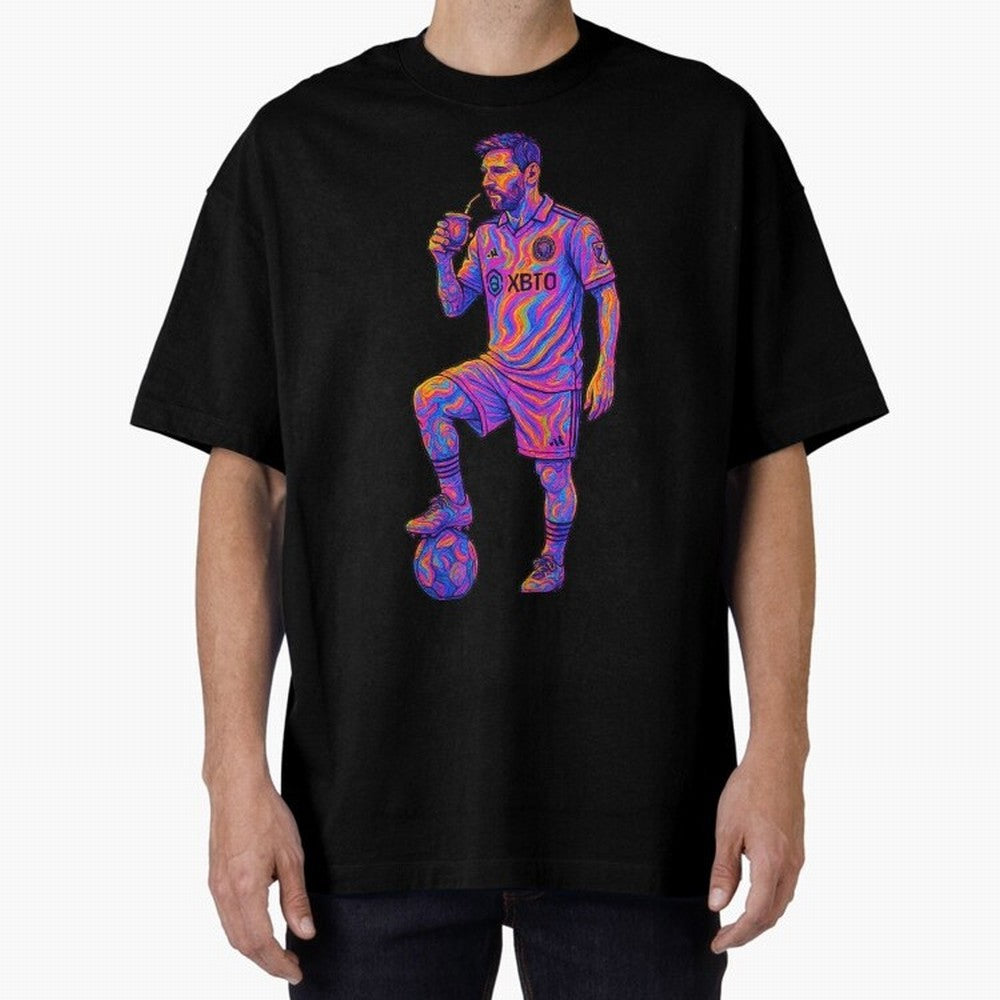 Messi Mate Vibes: Psychedelic Art by the GOAT Inter Miami Classic T-Shirt Stand with FIFA World Cup 2026 USA Canada Mexico Featuring Messi, Neymar and Mbappe, Netherlands Energy, Championship Spirit, Famous Goals, Roaring Crowds and International