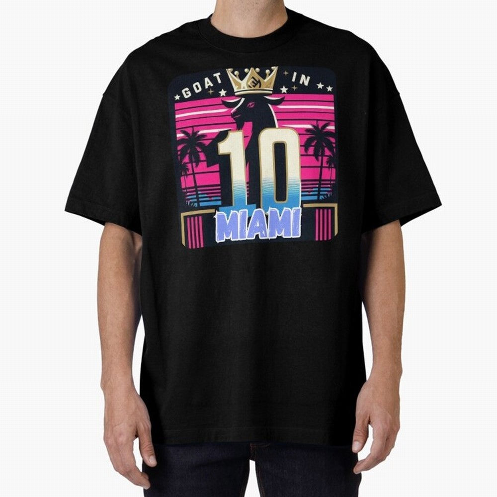 GOAT IN MIAMI | Messi Classic T-Shirt Celebrate Unforgettable Nights in the FIFA World Cup 2026 Journey through CR7 Highlights, France Pride, Retro Football Energy, Iconic Rivalries, Trophy Chase Drama and Stadium Atmosphere; Great for Supporters